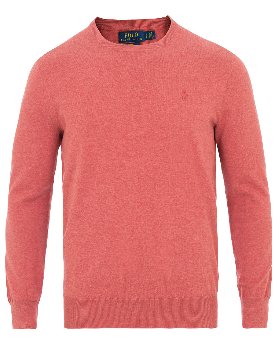 Herren | Pullover | Polo Ralph Lauren | Pima Cotton Crew Neck Pullover Sun Red