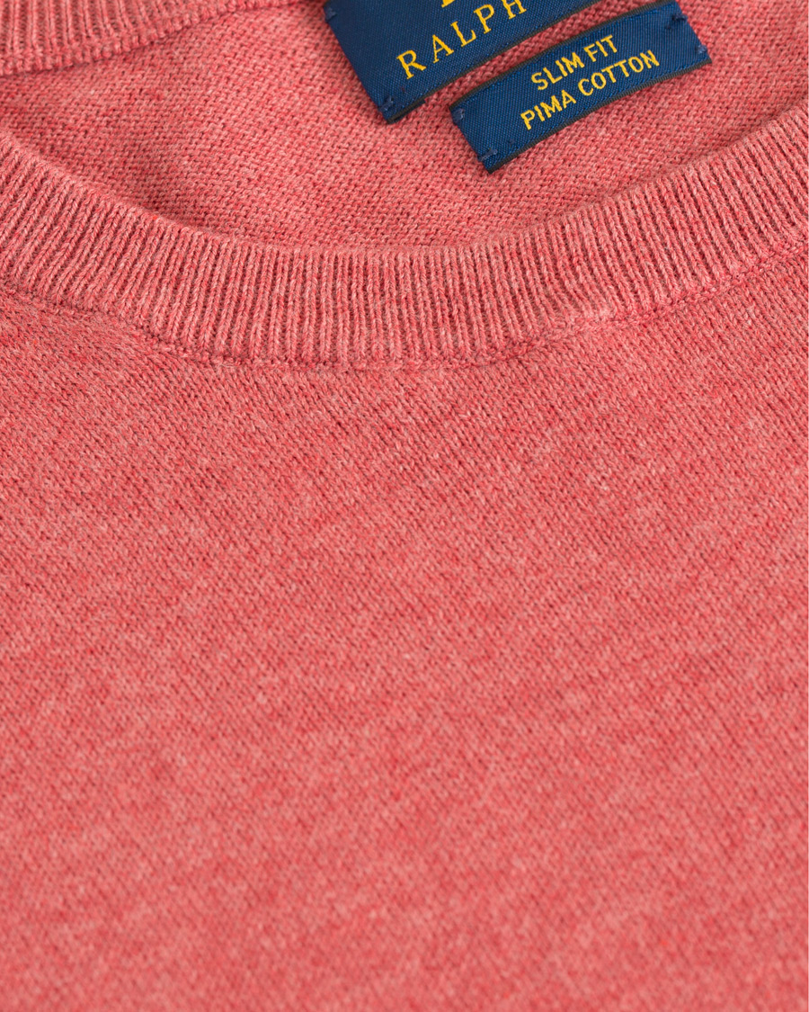Herren | Pullover | Polo Ralph Lauren | Pima Cotton Crew Neck Pullover Sun Red