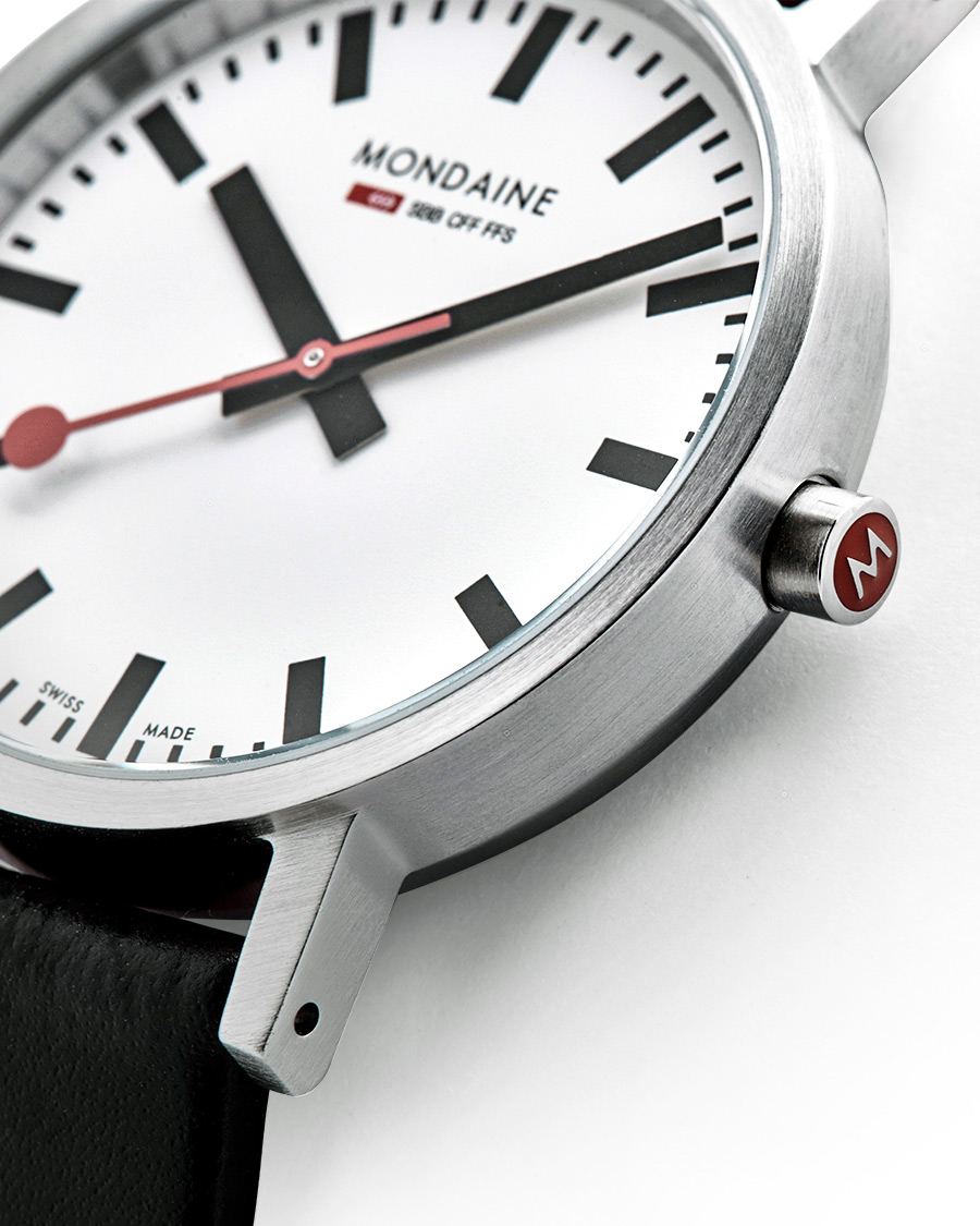 Herren | Mondaine New Classic Brushed Black 36mm | Mondaine | New Classic Brushed Black 36mm