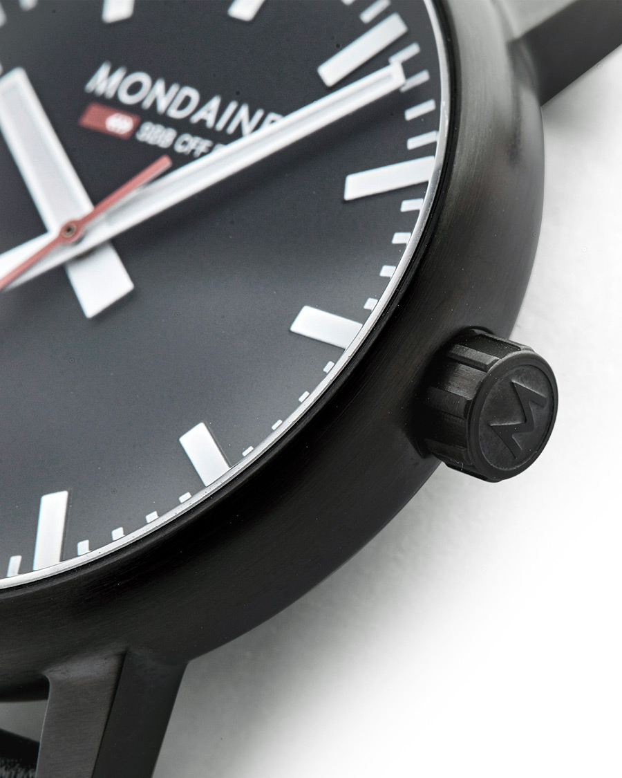 Herren | Mondaine Evo 2 PVD Sapphire Black 40mm | Mondaine | Evo 2 PVD Sapphire Black 40mm