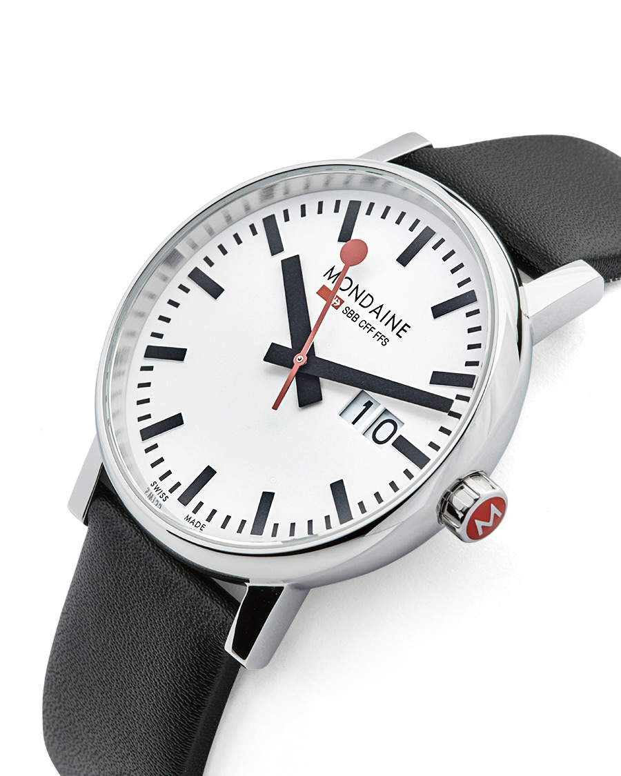 Herren | Mondaine Evo 2 Big Date Sapphire Black 40mm | Mondaine | Evo 2 Big Date Sapphire Black 40mm