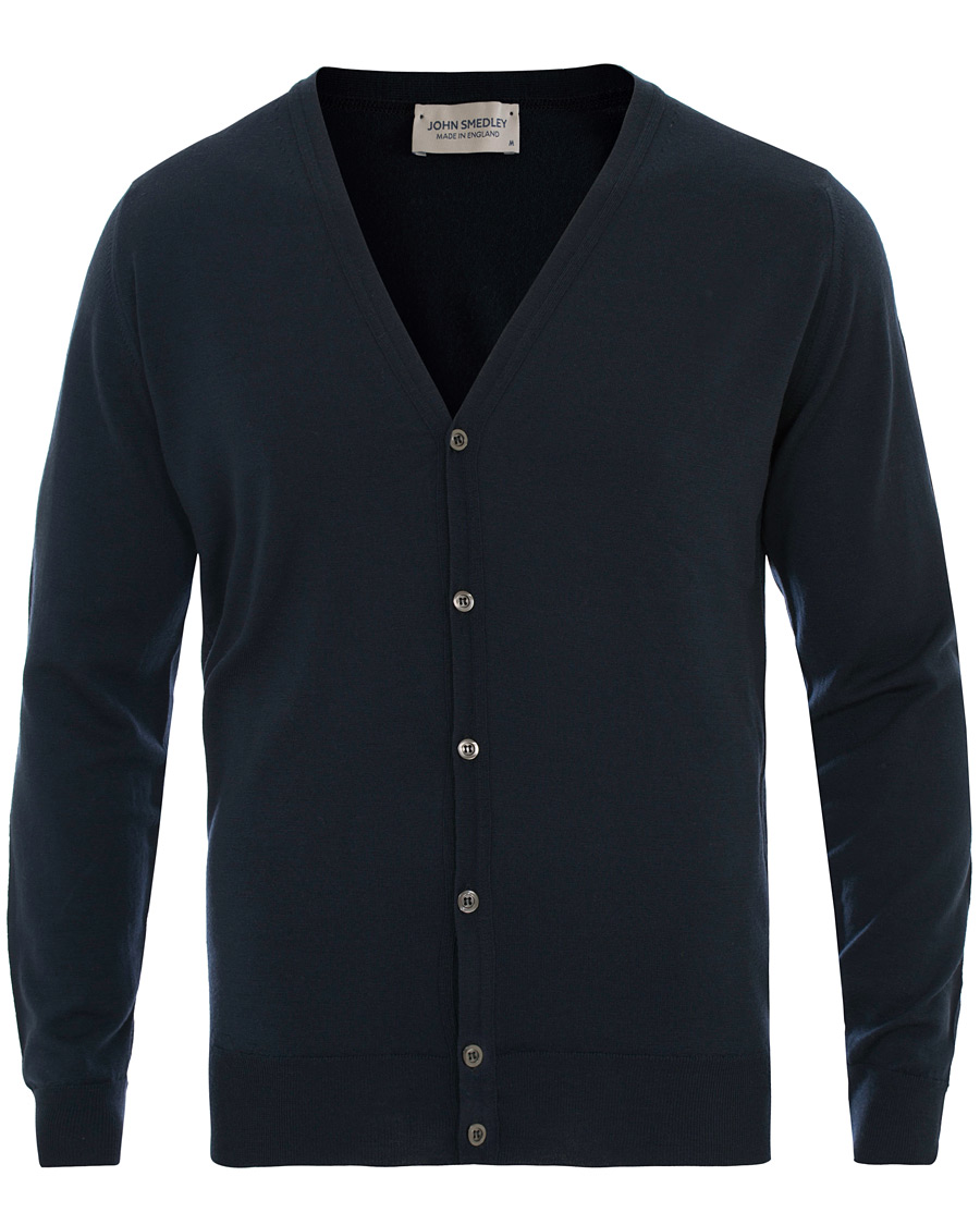Herren | Pullover | John Smedley | Petworth Merino Cardigan Midnight