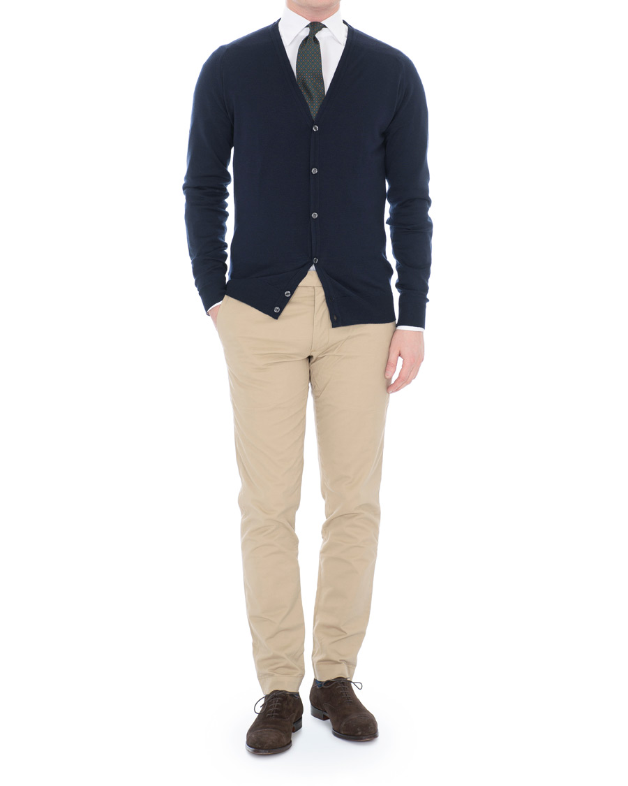 Herren | Pullover | John Smedley | Petworth Merino Cardigan Midnight