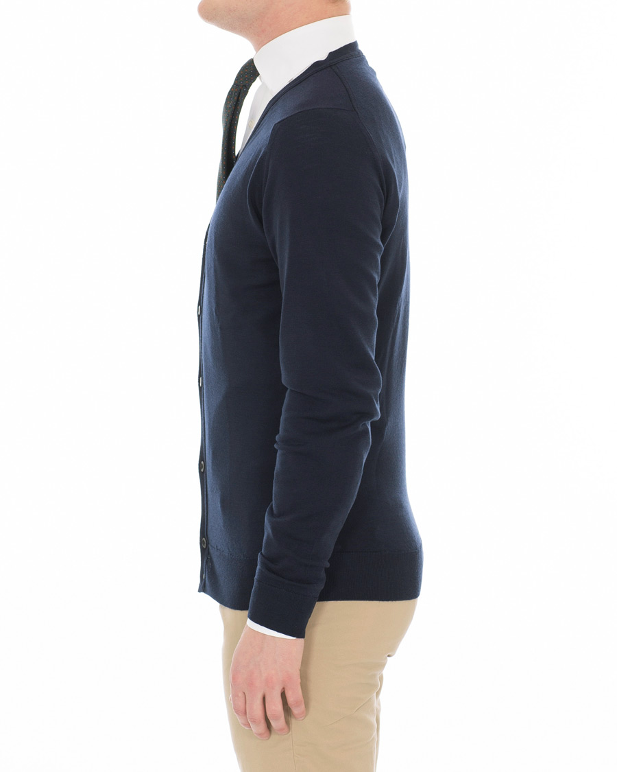 Herren | Pullover | John Smedley | Petworth Merino Cardigan Midnight