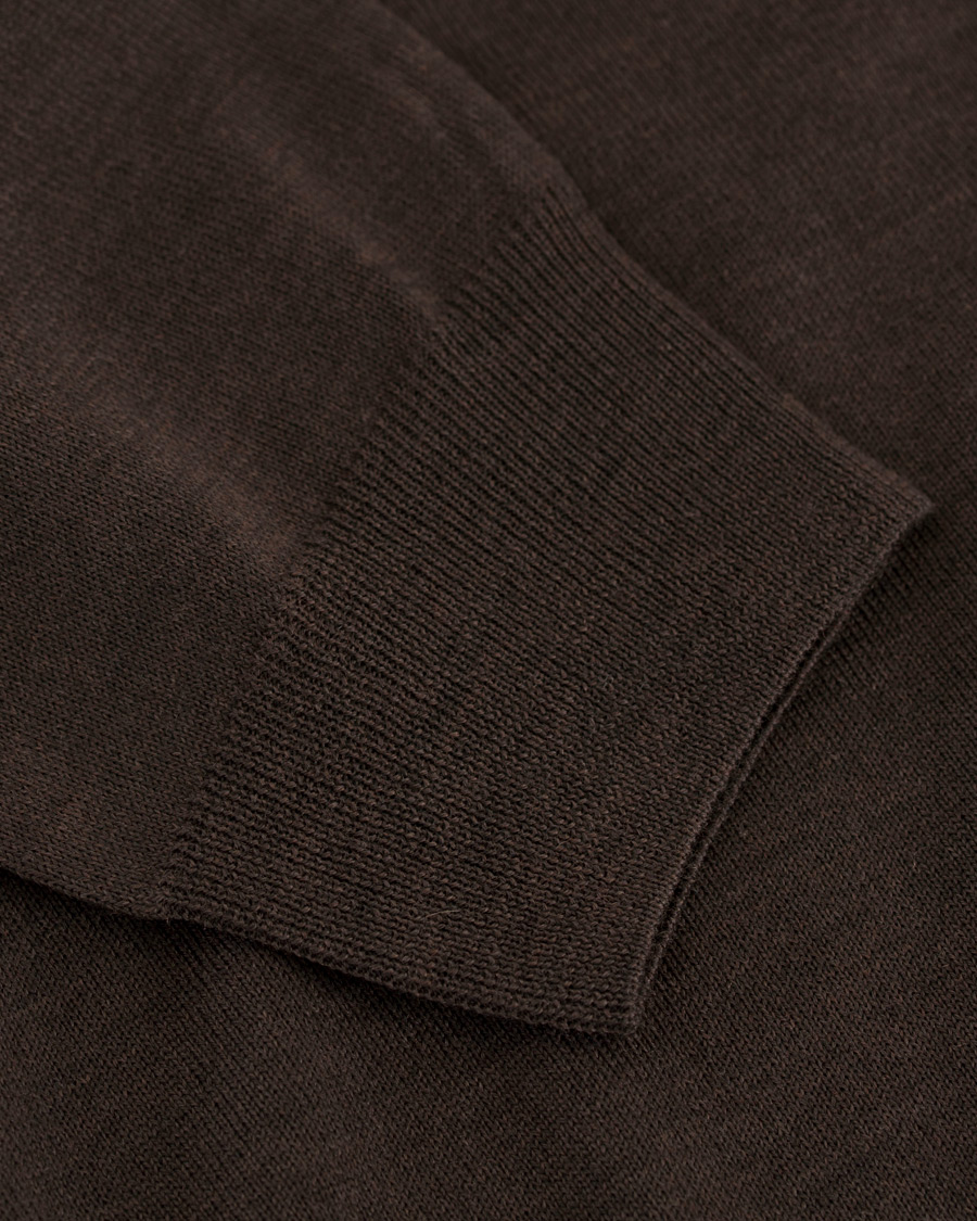 Herren | Pullover | Stenströms | Merino Zegna Knitted Cardigan Brown