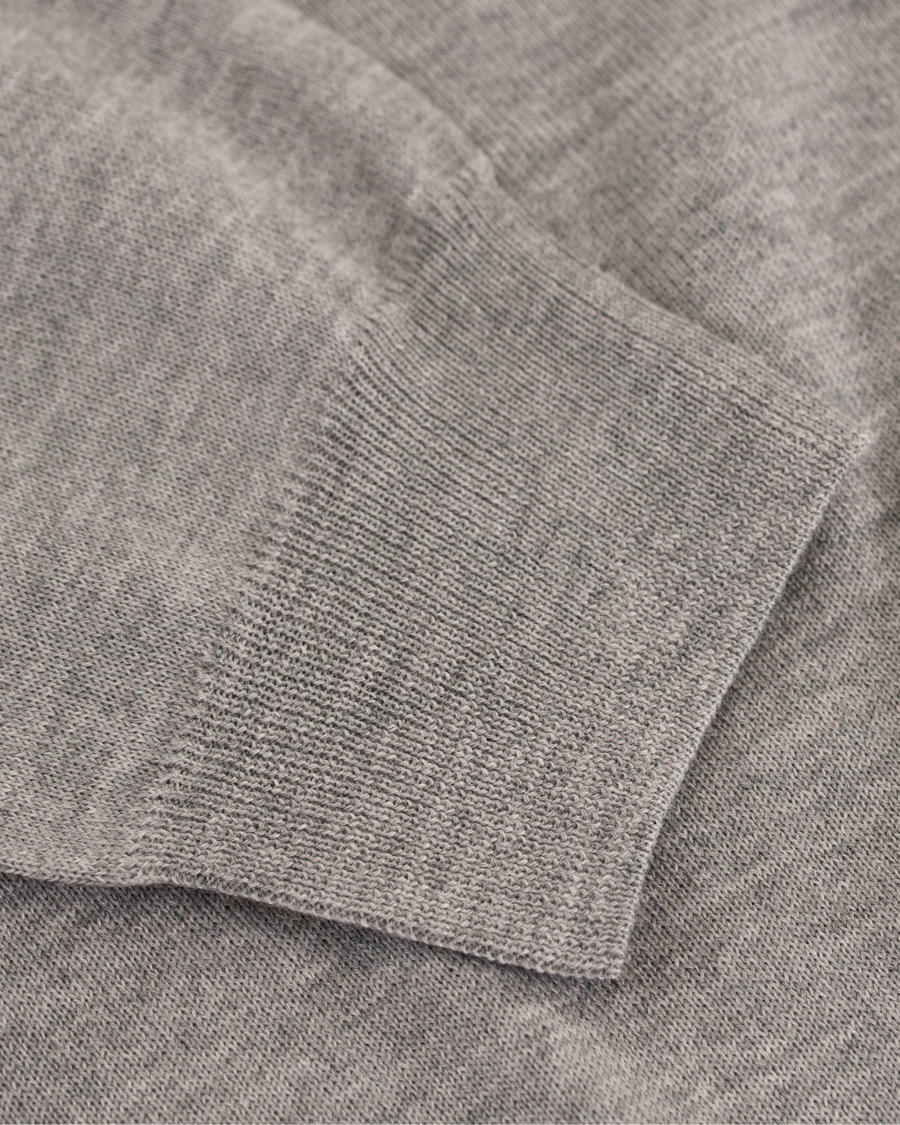 Herren | Pullover | Stenströms | Merino Zegna Knitted Cardigan Grey
