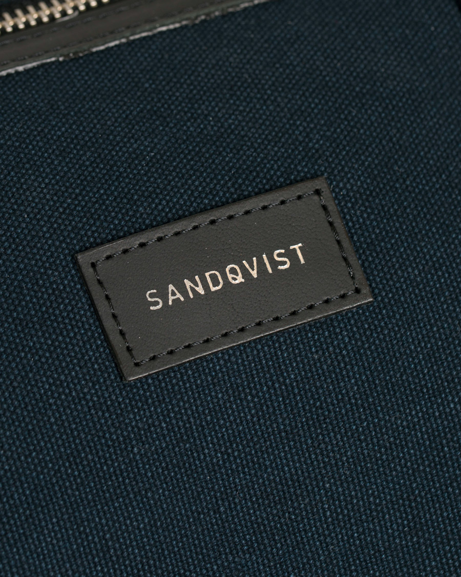 Herren | Taschen | Sandqvist | Holly Grand Organic Cotton Canvas Weekendbag Blue