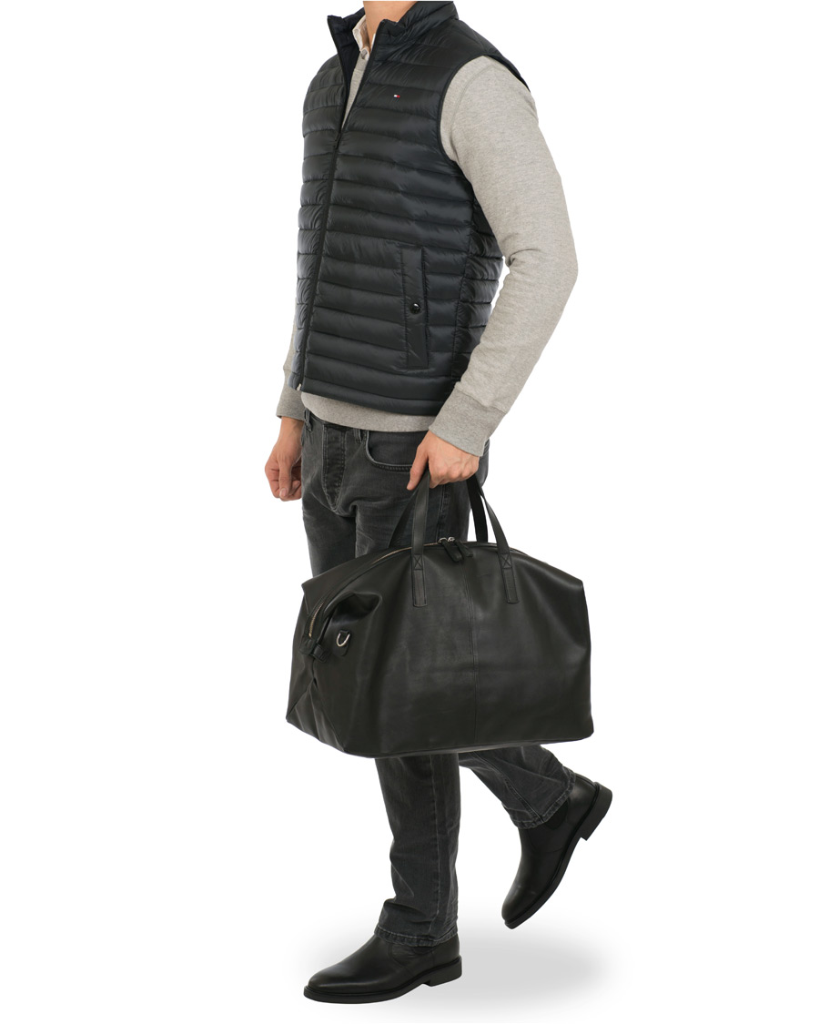 Herren | Taschen | Sandqvist | Holly Vegetable Tanned Leather Weekendbag Black