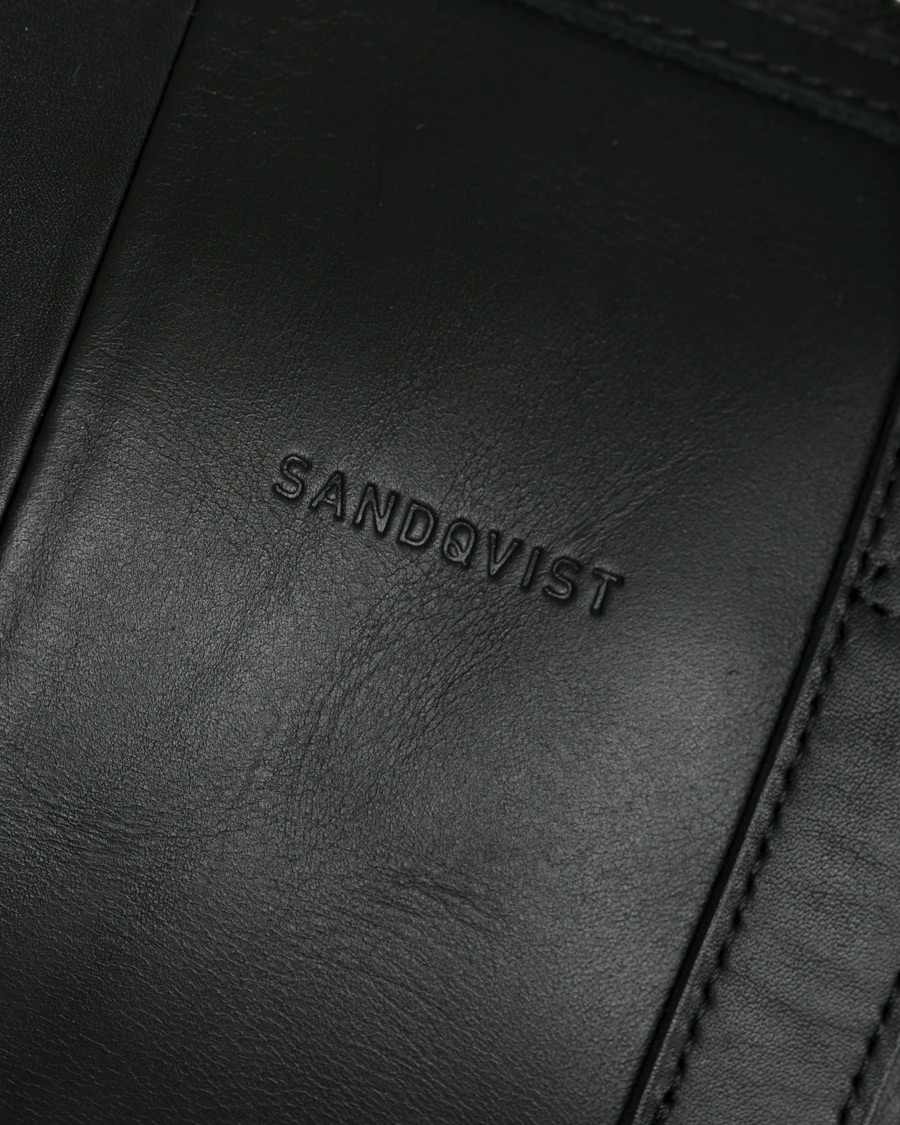 Herren | Taschen | Sandqvist | Holly Vegetable Tanned Leather Weekendbag Black