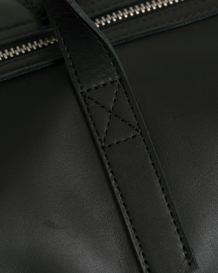 Herren | Taschen | Sandqvist | Holly Vegetable Tanned Leather Weekendbag Black