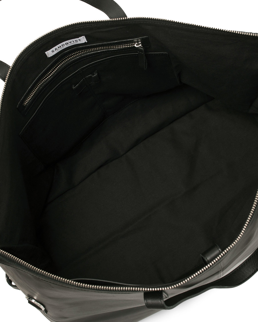 Herren | Taschen | Sandqvist | Holly Vegetable Tanned Leather Weekendbag Black