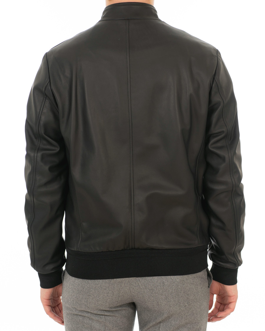 Herren | Jacken | Canali | Leather Jacket Black