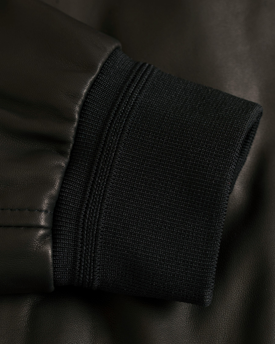 Herren | Jacken | Canali | Leather Jacket Black