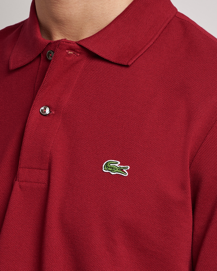 Herren | Poloshirts | Lacoste | Original Long Sleeve Polo Piké Bordeaux