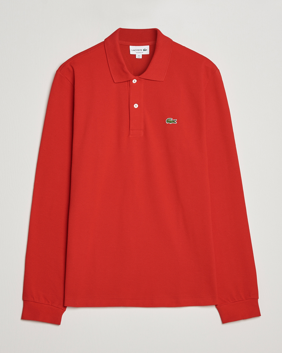Herren | Langarm-Poloshirts | Lacoste | Long Sleeve Polo Red