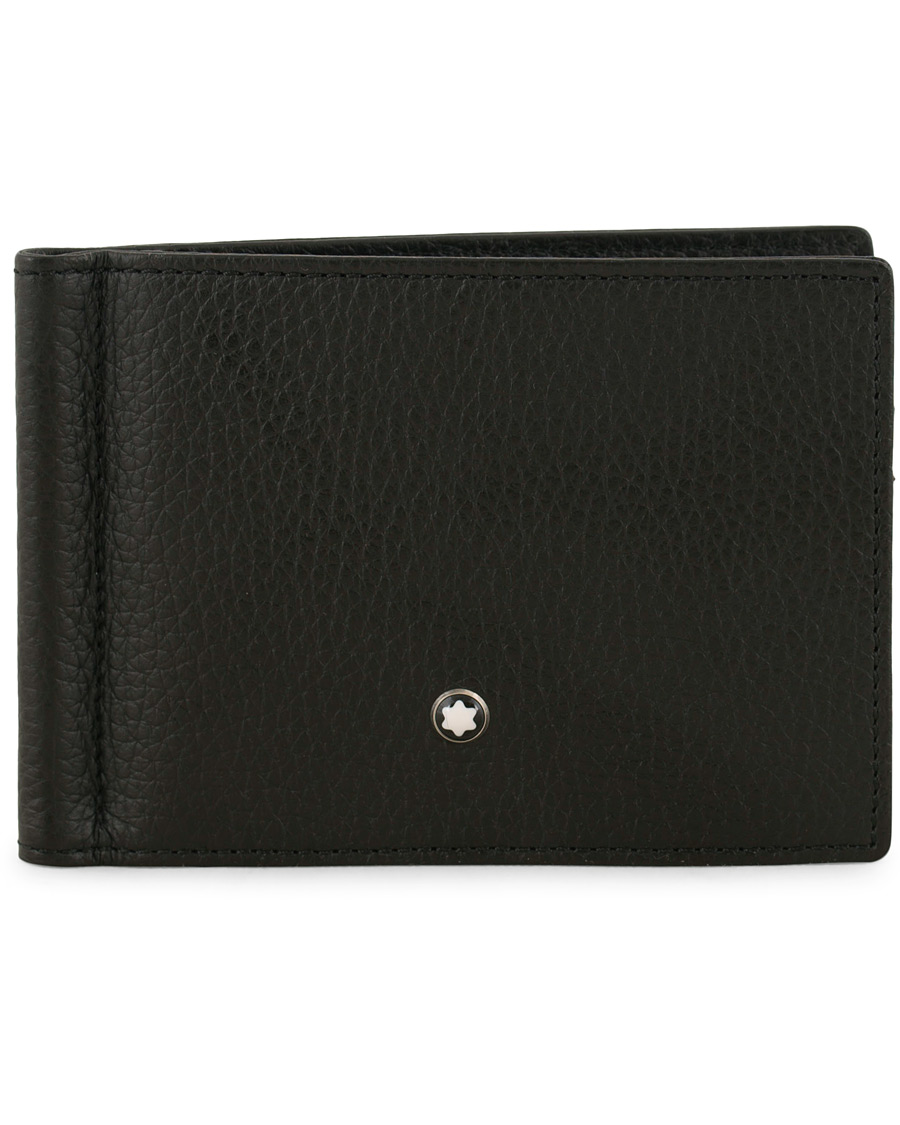 Herren | Montblanc Meisterstück Soft Grain Wallet 6cc Money Clip Small Black | Montblanc | Meisterstück Soft Grain Wallet 6cc Money Clip Small Black