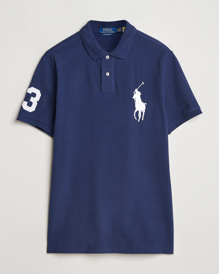 Herren | Poloshirts | Polo Ralph Lauren | Custom Fit Big Pony Polo Newport Navy