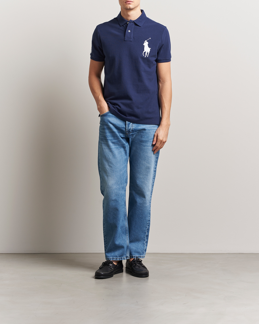 Herren | Poloshirts | Polo Ralph Lauren | Custom Fit Big Pony Polo Newport Navy