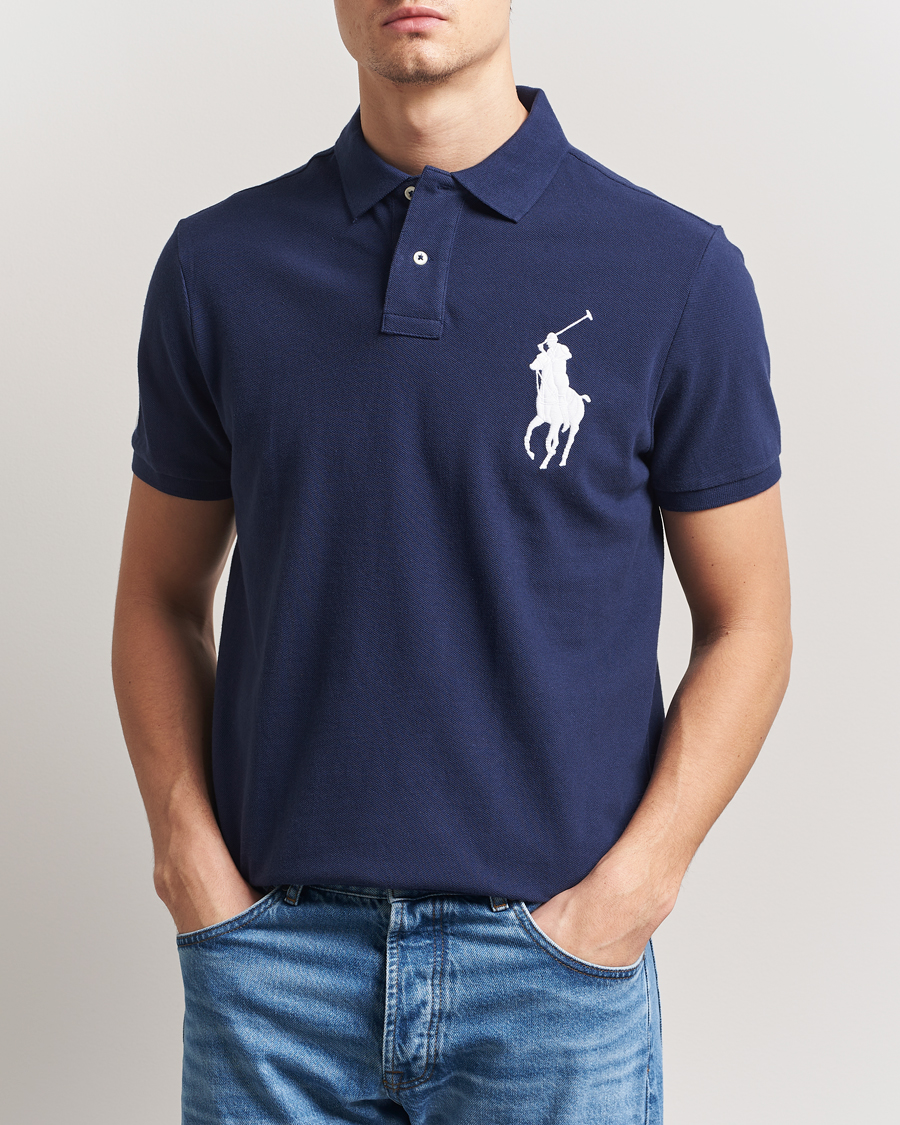 Herren | Poloshirts | Polo Ralph Lauren | Custom Fit Big Pony Polo Newport Navy