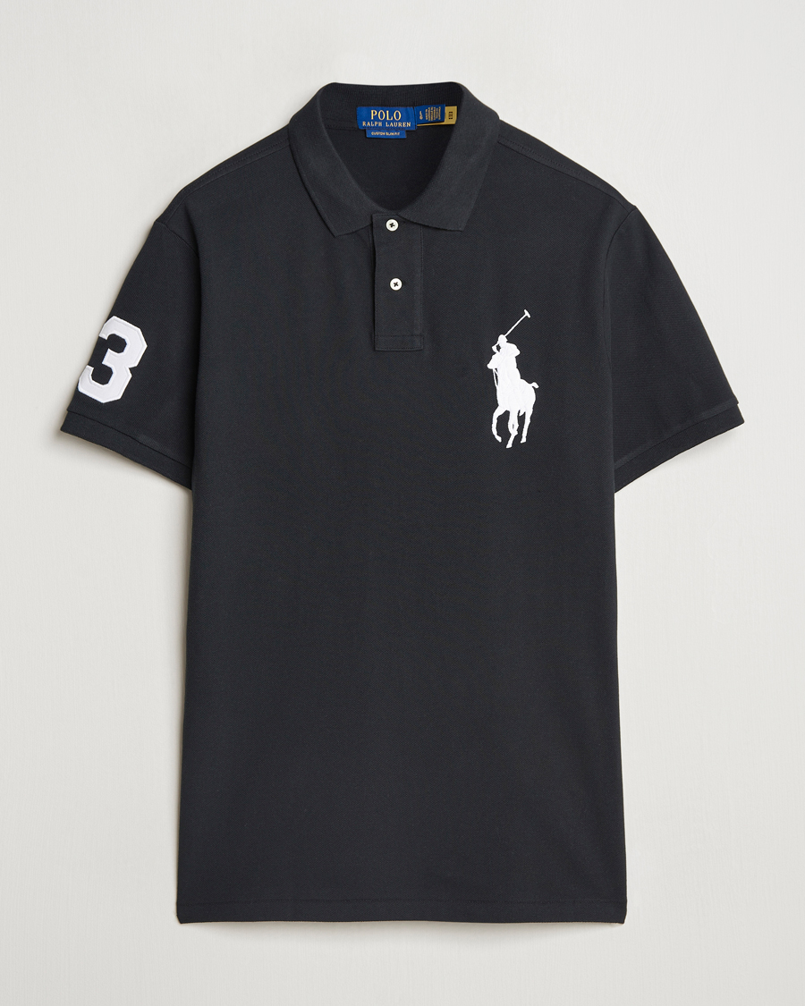 Herren | Poloshirts | Polo Ralph Lauren | Custom Fit Big Pony Polo Polo Black