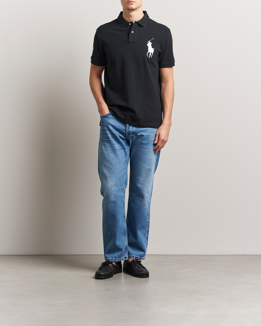 Herren | Poloshirts | Polo Ralph Lauren | Custom Fit Big Pony Polo Polo Black