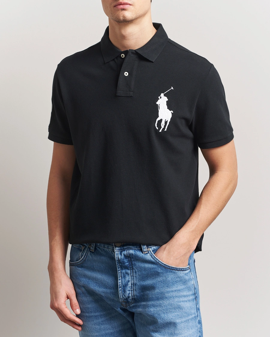 Herren | Poloshirts | Polo Ralph Lauren | Custom Fit Big Pony Polo Polo Black