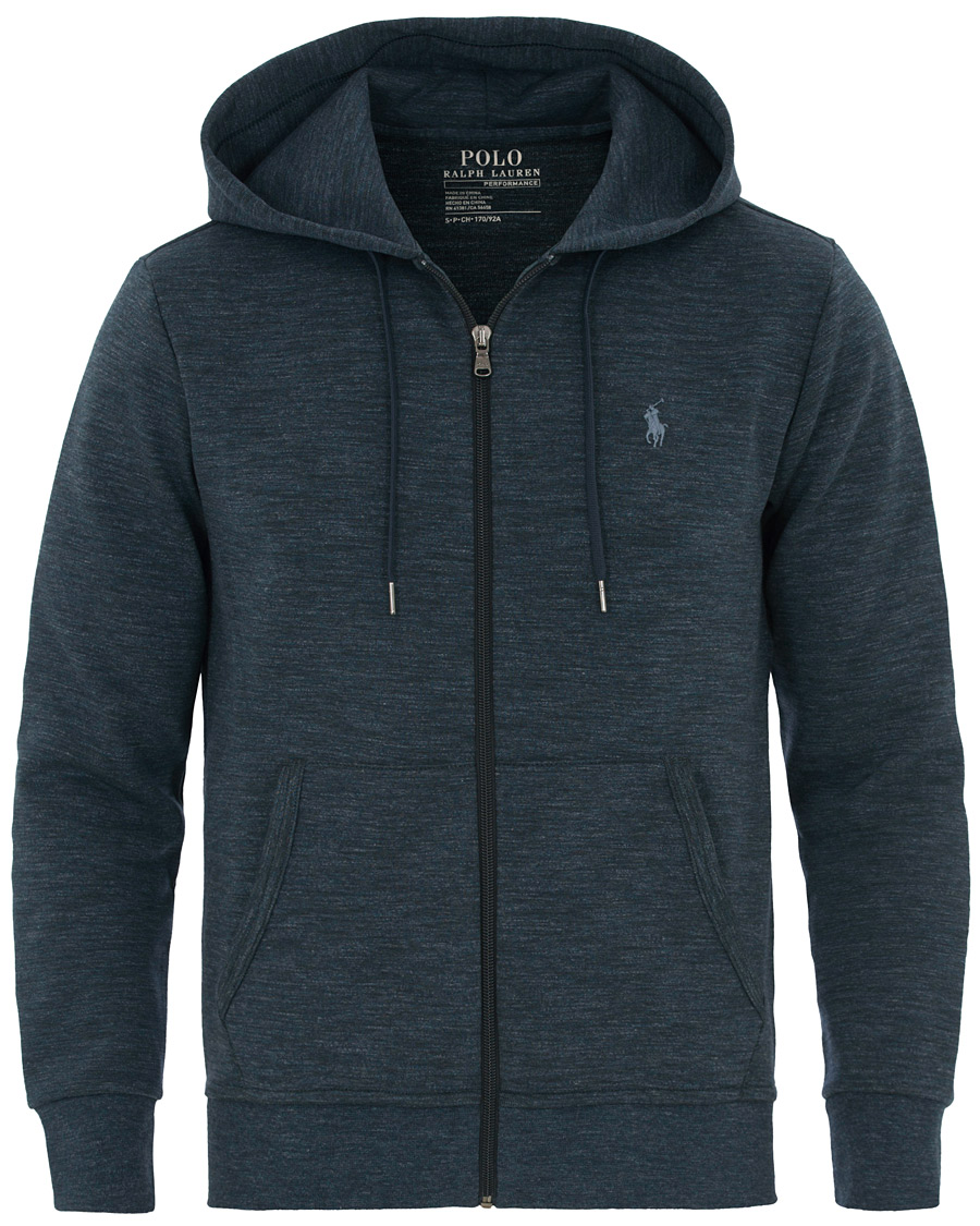 Herren | Pullover | Polo Ralph Lauren | Tech Performance Full Zip Hoodie Blue Eclipse