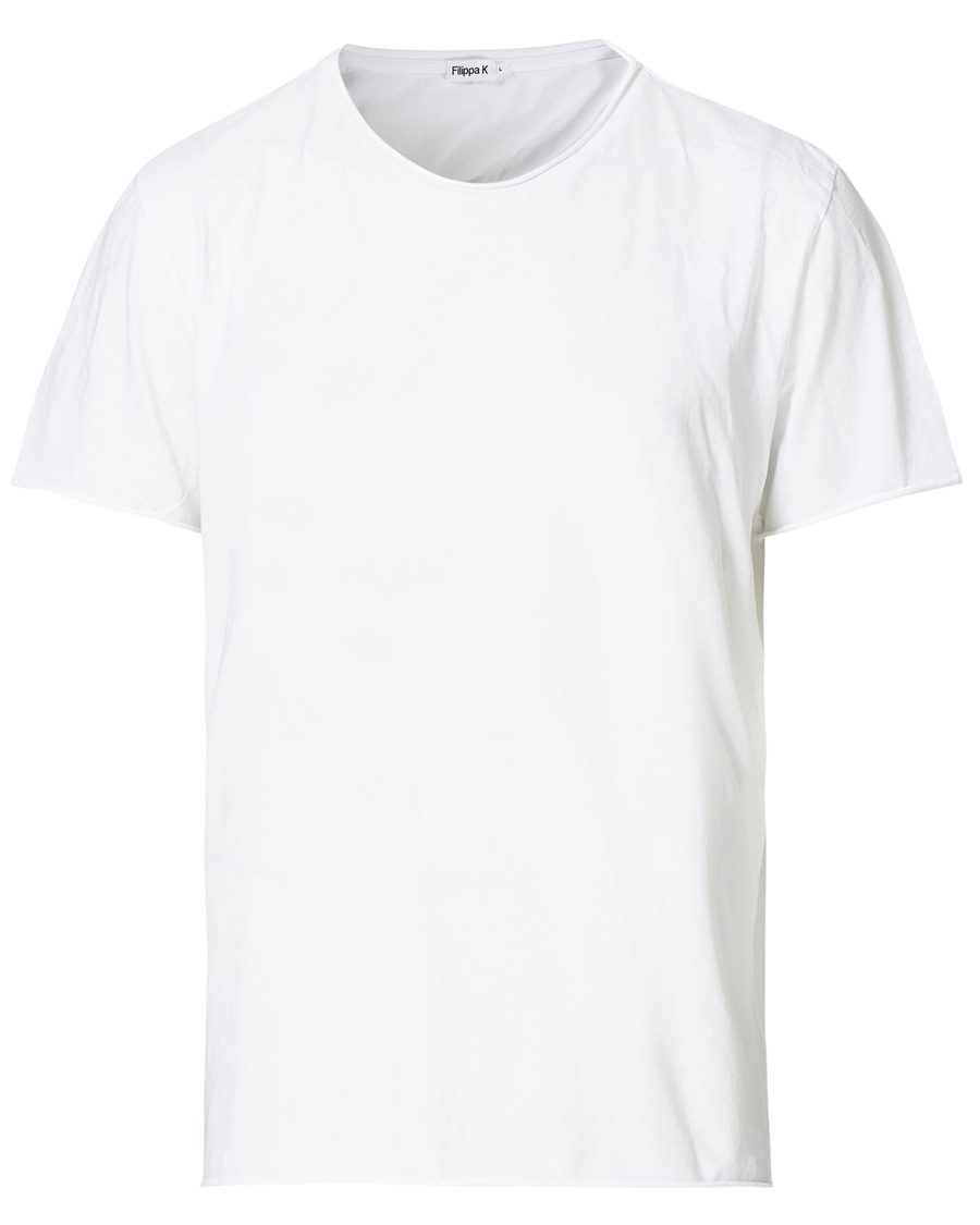 Herren | T-Shirts | Filippa K | Roll Neck Crew Neck Tee White