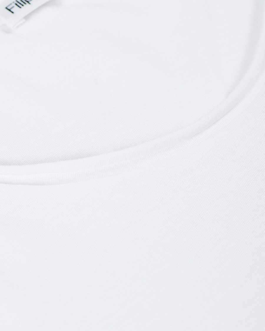 Herren | T-Shirts | Filippa K | Roll Neck Crew Neck Tee White