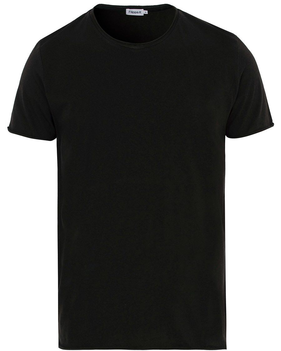 Herren | T-Shirts | Filippa K | Roll Neck Crew Neck Tee Black