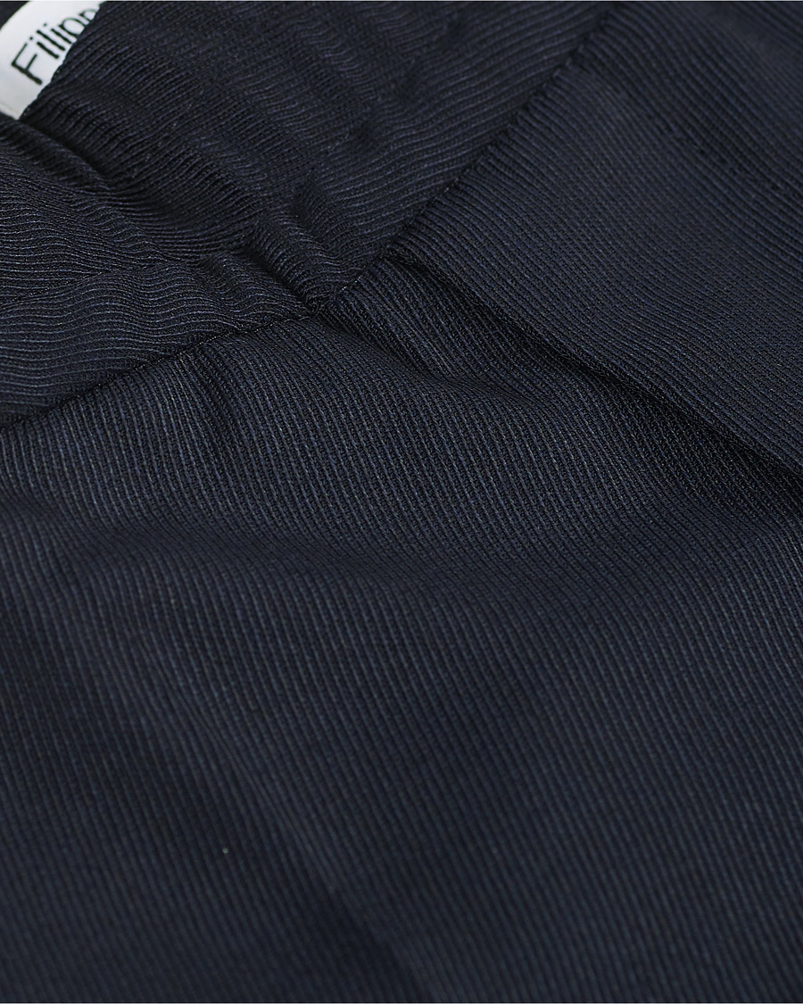 Herren | Hosen | Filippa K | Terry Gabardine Cropped Turn Up Trousers Navy