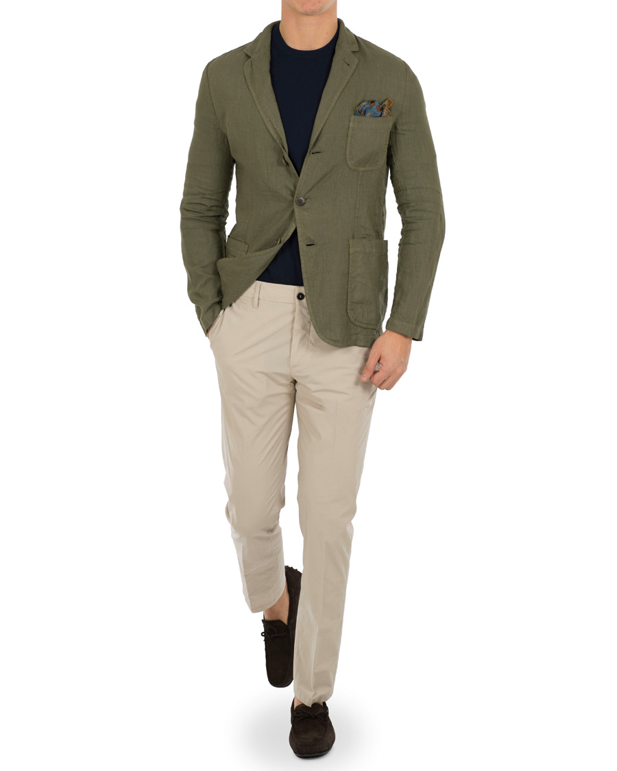 Herren | Sakkos | Aspesi | Samuraki Linen Blazer Green