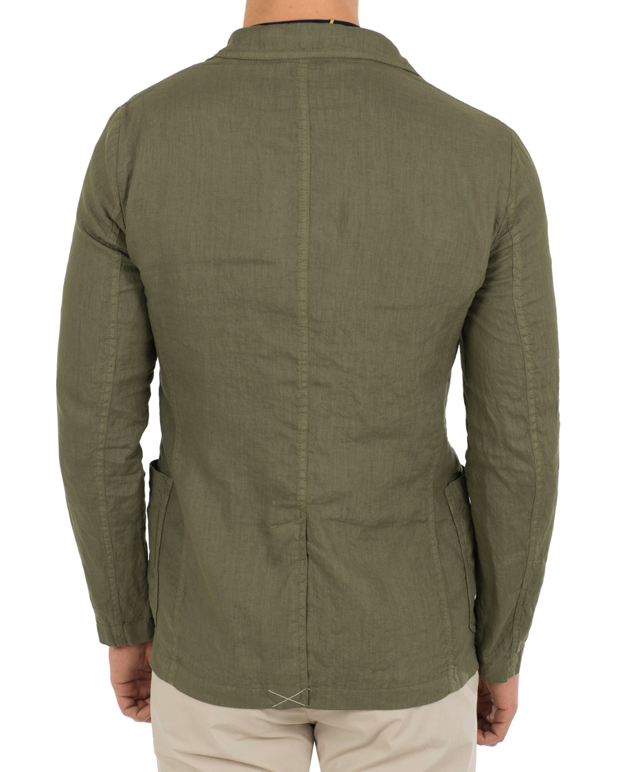 Herren | Sakkos | Aspesi | Samuraki Linen Blazer Green