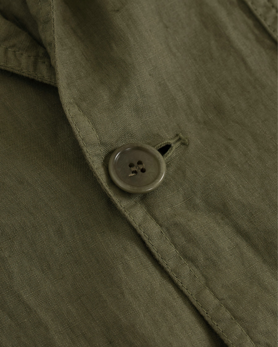 Herren | Sakkos | Aspesi | Samuraki Linen Blazer Green