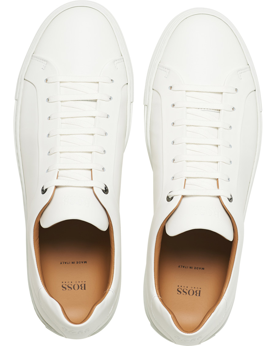 Herren | BOSS Tailored Mirage Tenn Sneaker White Calf | BOSS BLACK | BOSS Tailored Mirage Tenn Sneaker White Calf