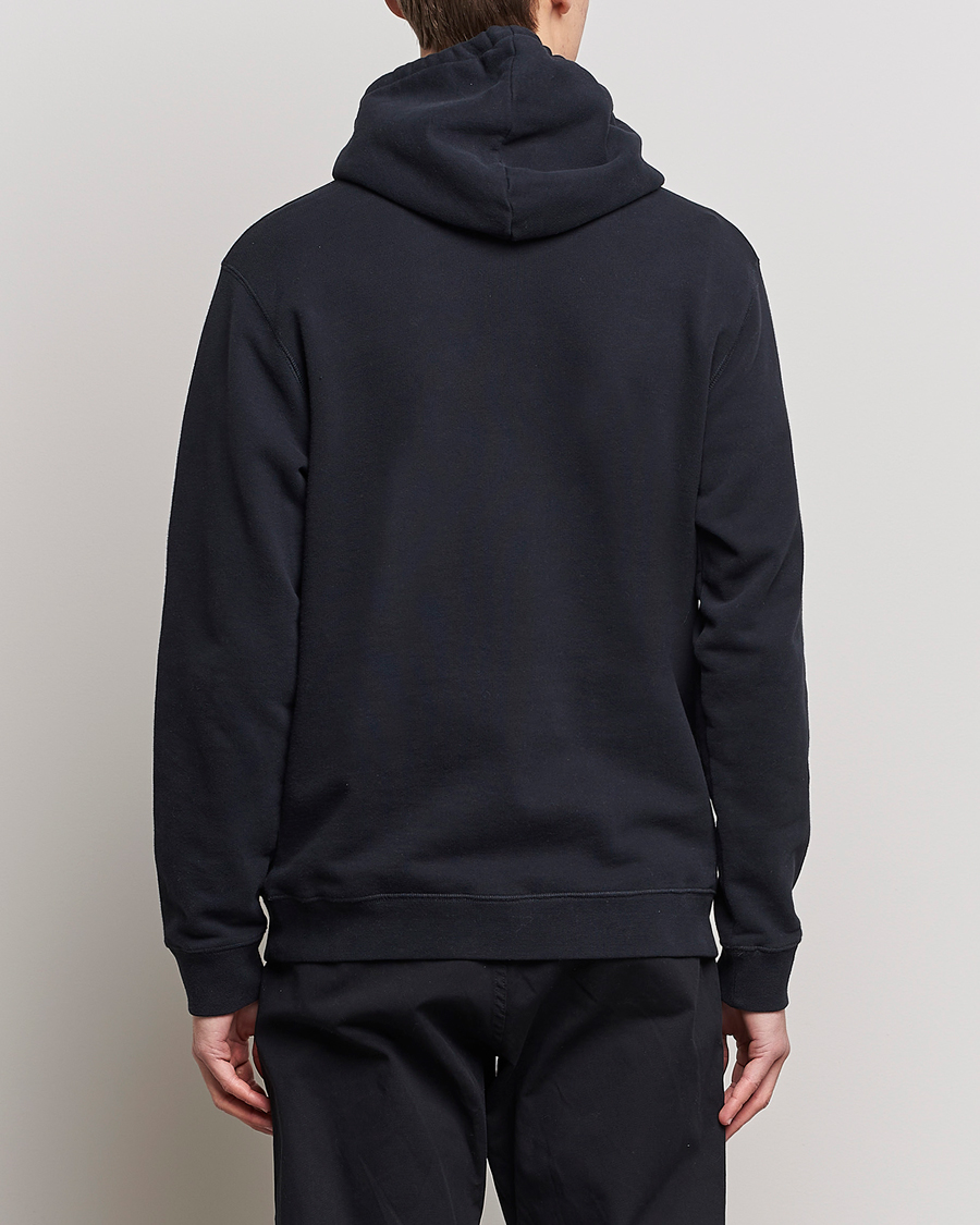 Herren | Pullover | Sunspel | Loopback Hoodie Black