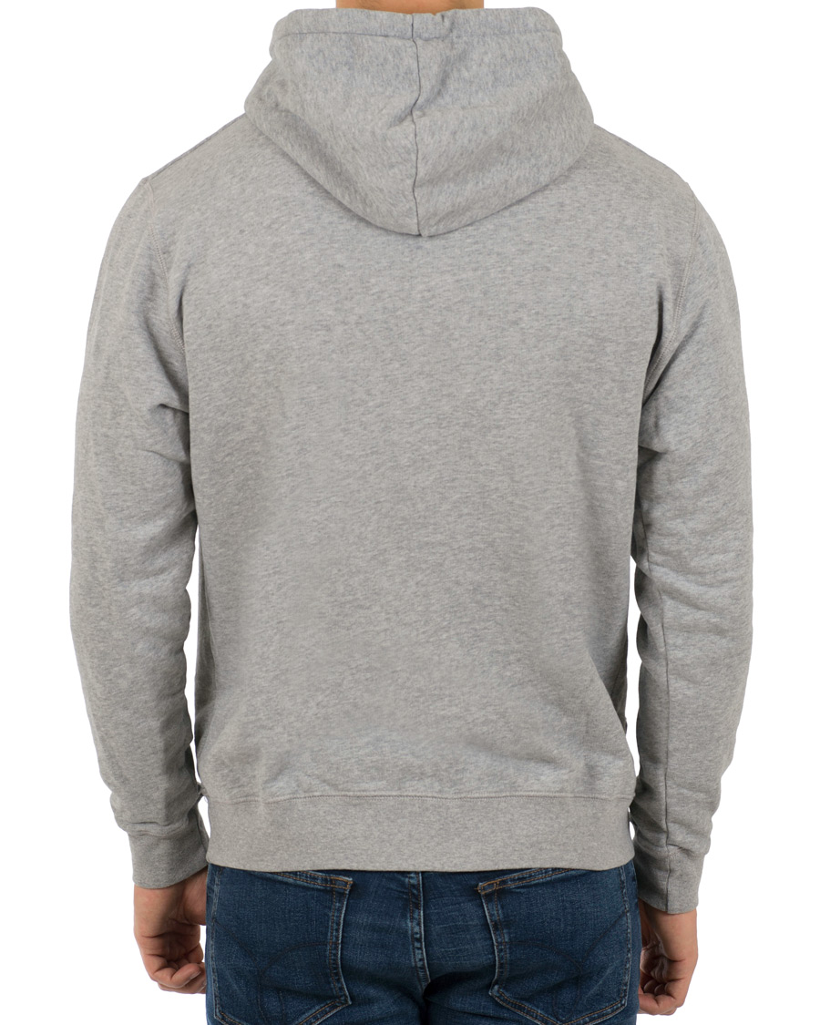 Herren | Pullover | Sunspel | Loopback Hoodie Light Grey