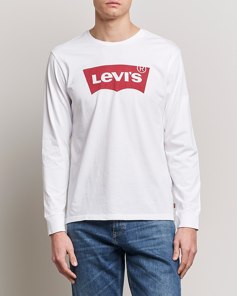 Men | Levi's | Levi\'s | Logo Long Sleeve T-Shirt White