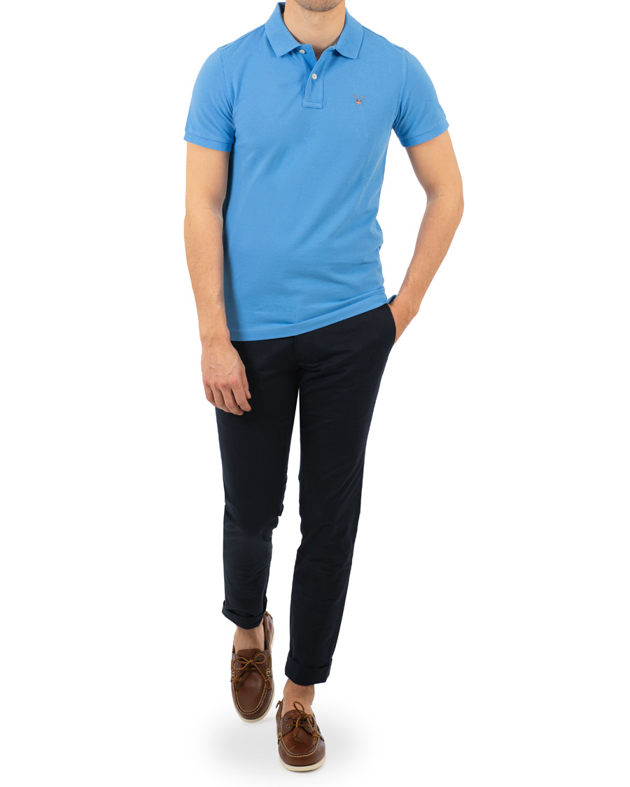 Herren | Poloshirts | GANT | The Original Polo Pacific Blue