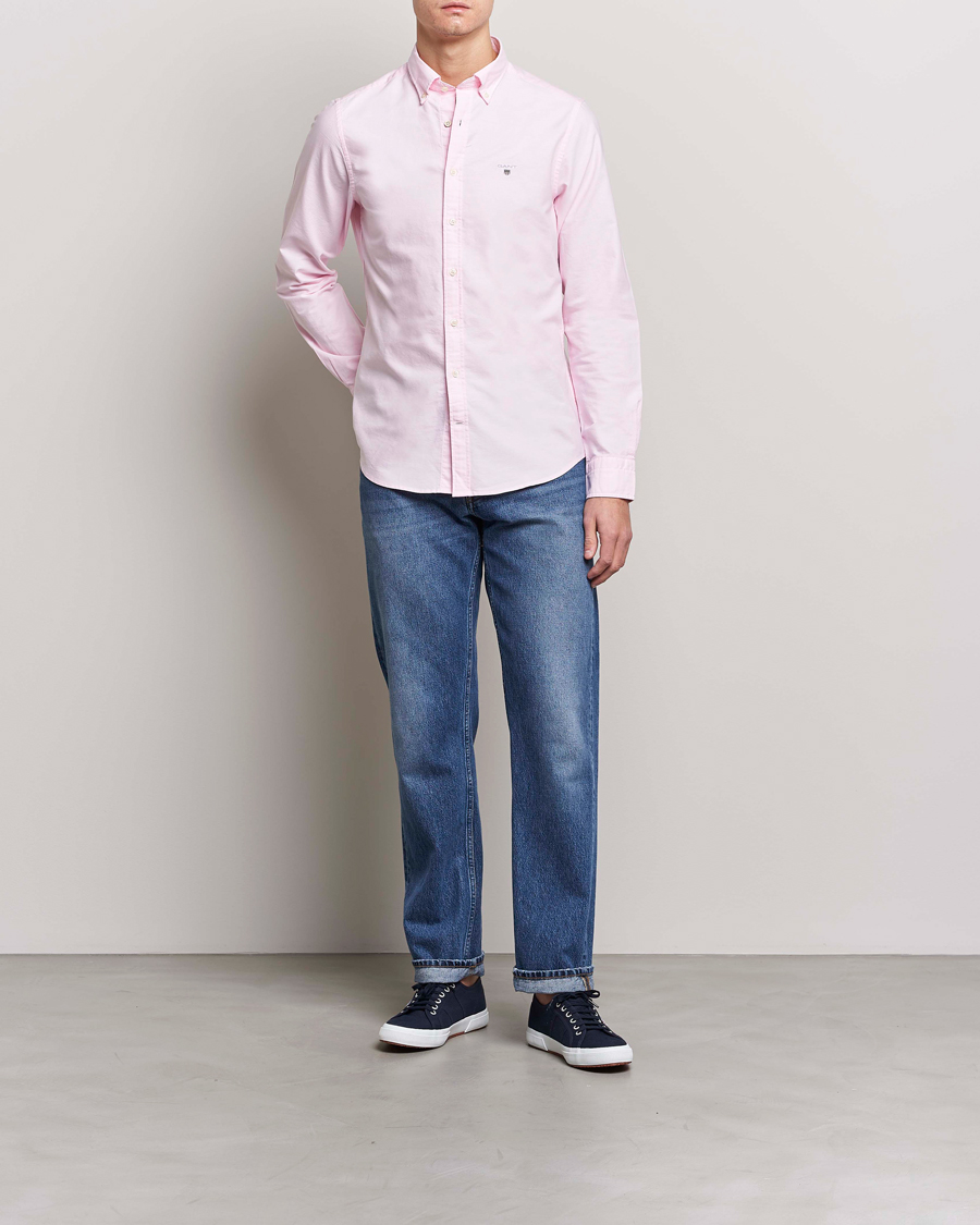Herren | GANT | GANT | Slim Fit Oxford Shirt Light Pink