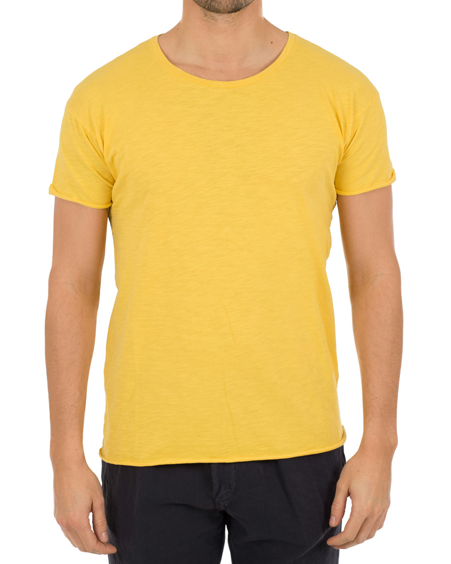 Herren | T-Shirts | Nudie Jeans | Roger Slub Tee Sun Yellow