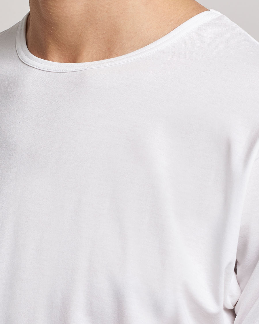 Herren | T-Shirts | Sunspel | Superfine Cotton Crew Neck T-Shirt White