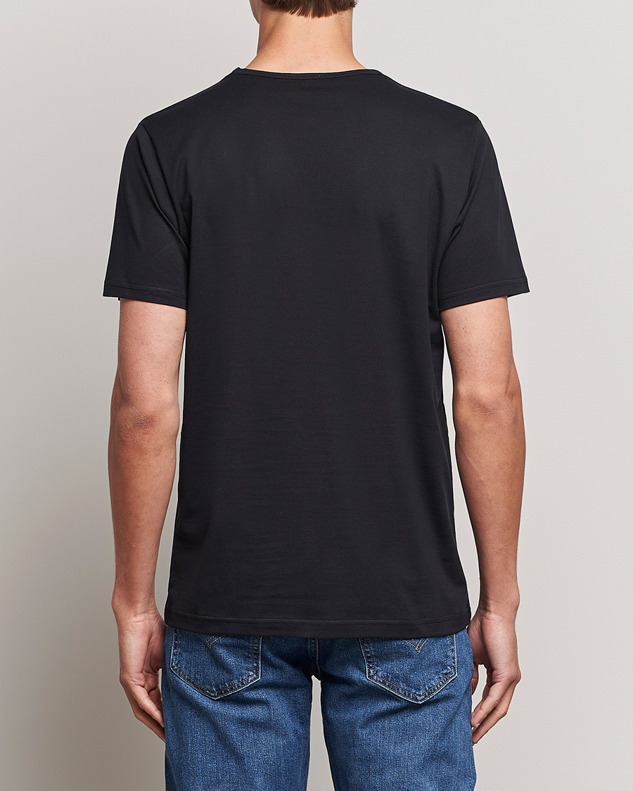 Herren | T-Shirts | Sunspel | Superfine Cotton Crew Neck T-Shirt Black