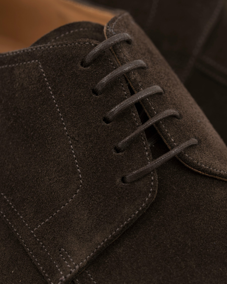 Herren | Loake 1880 Ealing Derby Split Toe Dark Brown Suede | Loake 1880 | Ealing Derby Split Toe Dark Brown Suede