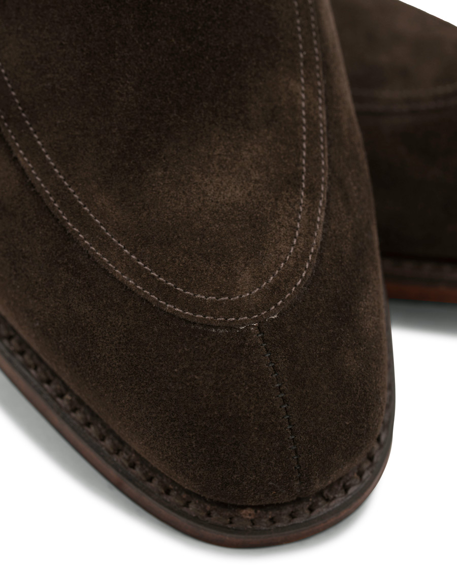 Herren | Loake 1880 Ealing Derby Split Toe Dark Brown Suede | Loake 1880 | Ealing Derby Split Toe Dark Brown Suede