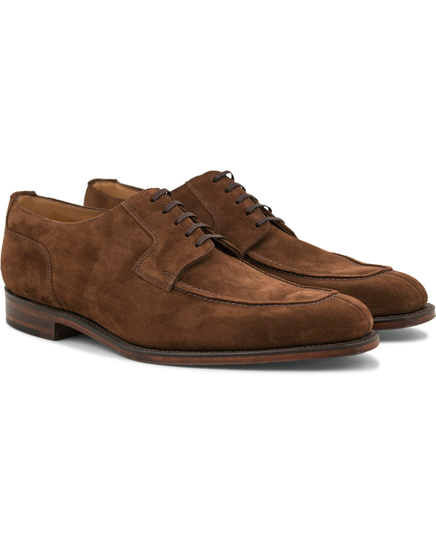 Herren | Loake 1880 Legacy Avon Derby Split Toe Brown Suede | Loake 1880 Legacy | Avon Derby Split Toe Brown Suede