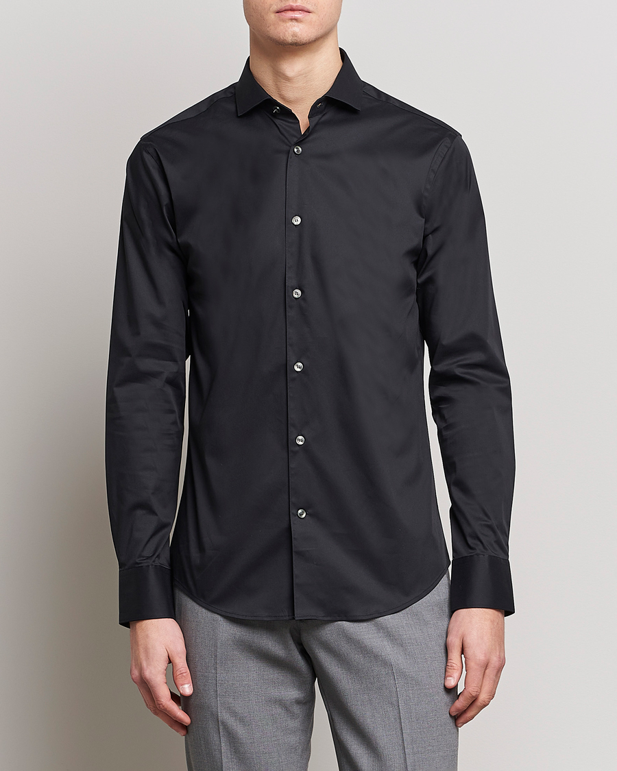 Herren | Business & Beyond | Tiger of Sweden | Farell 5 Stretch Shirt Black