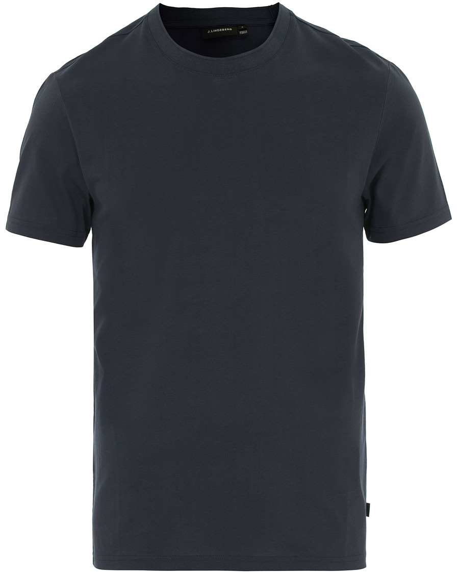 Herren | T-Shirts | J.Lindeberg | Silo Fine Cotton Crew Neck Tee Navy