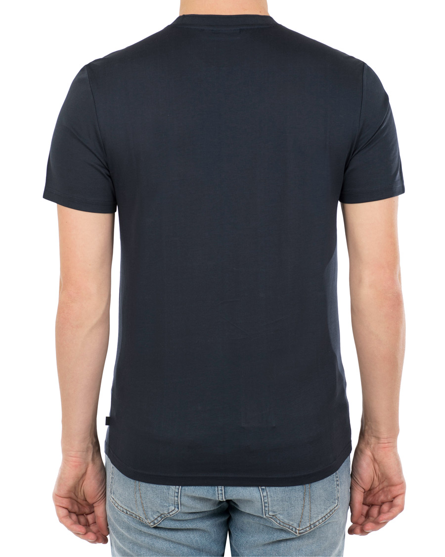 Herren | T-Shirts | J.Lindeberg | Silo Fine Cotton Crew Neck Tee Navy