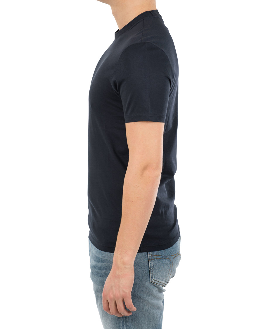 Herren | T-Shirts | J.Lindeberg | Silo Fine Cotton Crew Neck Tee Navy